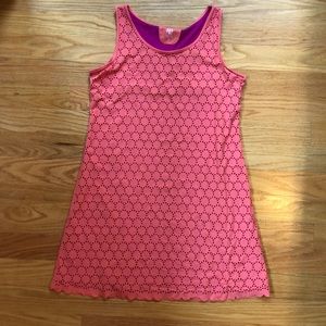 Title Nine Peach/Magenta summer dress large!